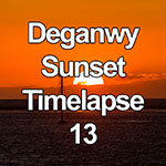 Time lapse of sunset over the Irish Sea from Deganwy, North Wales