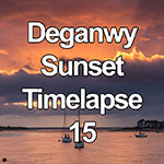 Time lapse of sunset over the Conwy estuary from Deganwy, North Wales
