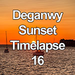 Time lapse of sunset and dusk over the Conwy estuary from Deganwy, North Wales