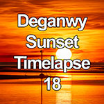 Time lapse of sunset over the North Wales coast at Deganwy
