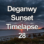 Time lapse of a dramatic sunset over the North Wales coast from Deganwy