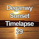 Time lapse video of sunset through clouds on the North Wales coast