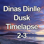 Time lapse video of dusk over Dinas Dinlle on the North Wales coast