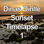 Time lapse of sunset over the North Wales coast at Dinas Dinlle