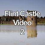 This video features the ruins of the medieval castle on the North Wales coast at Flint on the day of the high spring tide. This is one of the few annual high tides where the sea actually reaches the castle walls