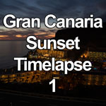 Time lapse video showing the sunset followed by resort lights coming on at Taurito on the south coast of the island of Gran Canaria in the Canary Islands
