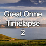 Time lapse video of clouds at dusk over the North Wales coast from the summit of the Great Orme, Llandudno