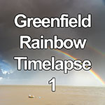 Time lapse of rainbow over the Dee estuary, North Wales