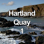This video shows waves breaking on the rocky shoreline of Hartland Quay on the Atlantic coast of North Devon, England