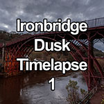 Time Lapse Video Of Dusk Over Ironbridge, Shropshire