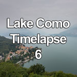 Time lapse video showing a misty dawn over Varenna, Lake Como in the Italian mountains