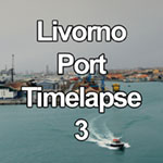 Time Lapse Video Overlooking The Port Of Livorno On The Italian Coast