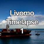 Time lapse video of clouds over the Mediterranean sea at Livorno, Italy