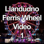 Video of illuminated ferris wheel on Llandudno pier at dusk
