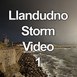 Video of storm clouds over the North Wales coast