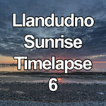 Time lapse video of sunrise at Llandudno north shore, North Wales