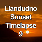 Time lapse video showing sunset over the Great Orme into the Irish Sea from Llandudno on the North Wales coast