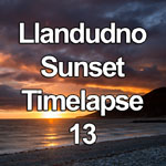 Time lapse video showing dramatic clouds over the North Wales coast at sunset, as seen from Llandudno West Shore beach