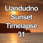 Time lapse video of sunset over the Little Orme, Llandudno, North Wales