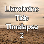 Time lapse video showing the tide receding from the beach at Llandudno on the North Wales coast at sunrise