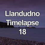 Time lapse video showing dusk falling over the North Shore promenade and pier at Llandudno on the North Wales coast