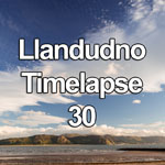 Time lapse video of a striking wave cloud over the North Wales coast at sunset, as seen from the West Shore at Llandudno