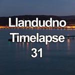 Time lapse video of night falling over Llandudno Pier and North Shore on the North Wales coast