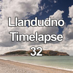 Time lapse video showing summer clouds over the North Shore at Llandudno on the North Wales coast