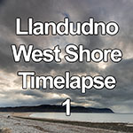 Time lapse of storm clouds over the North Wales coast