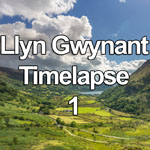 Time lapse video of summer cumulus clouds over Nant Gwynant and Llyn Gwynant in the Snowdonia National Park, North Wales
