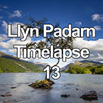 Time lapse of clouds over lone tree at Llyn Padarn in Snowdonia, Wales