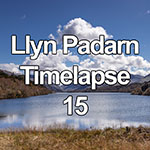 Time lapse of cumulus clouds over Llyn Padarn, Snowdonia, Wales