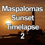 Time lapse video of sunset and dusk at Maspalomas on Gran Canaria