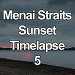 Time lapse of sunset over the Menai Straits, North Wales