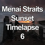 Time lapse of sunset over the Menai Straits, North Wales