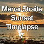 Time lapse of sunset over the Menai Straits, North Wales