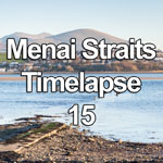 Time lapse video of the incoming tide at sunset on the Menai Straits between Anglesey and the North Wales coast