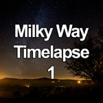 Time lapse video showing the the milky way over the Clwydian Range, North Wales