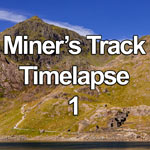 Time lapse video of hikers climbing Snowdon on the Miner's Track in the Snowdonia National Park, North Wales