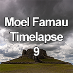 Time lapse of storm clouds over the Jubilee Tower on Moel Famau, North Wales