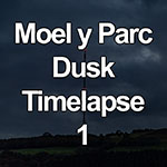 Time lapse of dusk over the Moel y Parc transmitter, North Wales