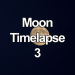 Time lapse video showing the full moon traversing across a darkening sky at dusk, filmed from Rhyl, North Wales