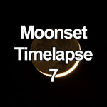 Time lapse video showing the a new crescent moon setting over the Irish Sea, as viewed from Deganwy on the North Wales coast