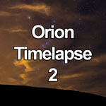 Time lapse video showing the star constellation Orion passing behind clouds over Foel Fenlli in the Clywdian Range, North Wales
