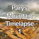 Time lapse clouds over Parys Mountain copper mine, Anglesey, North Wales
