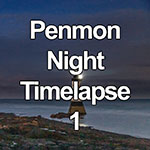 Time lapse of nightfall over Penmon Point lighthouse, Anglesey, North Wales