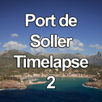 Time lapse video showing cumulus clouds forming and decaying over Port de Soller, Mallorca