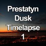 Time lapse video of dusk over Prestatyn on the North Wales coast