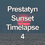 Time lapse of sunset over the North Wales coast at Prestatyn