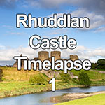 Time lapse of clouds over Rhuddlan castle, North Wales